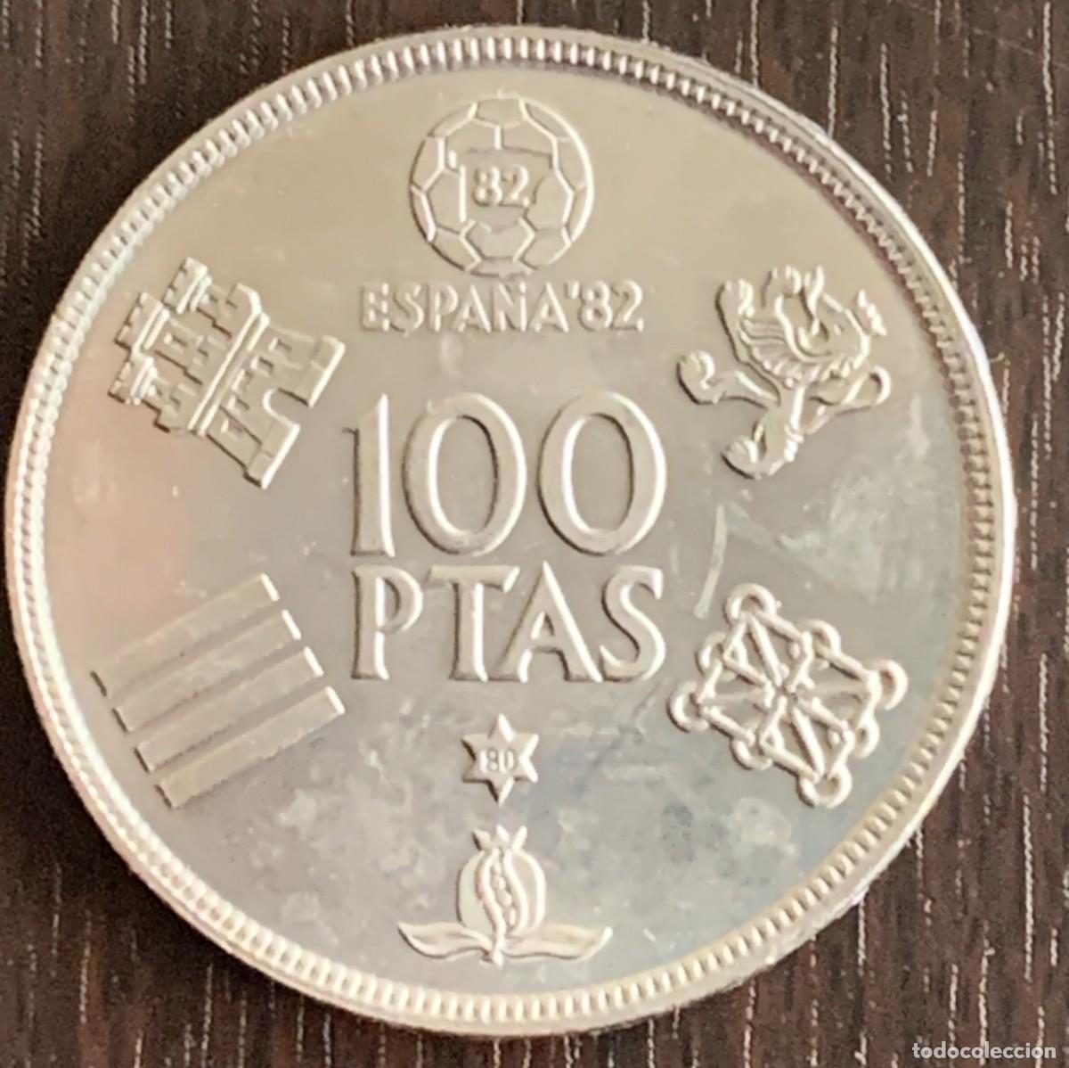 Monedas Juan Carlos I: Espa&ntilde;a 1982 World Cup Coin Set SC UNC 80 100 50 25 5 1 50 C&eacute;ntimos Pesetas