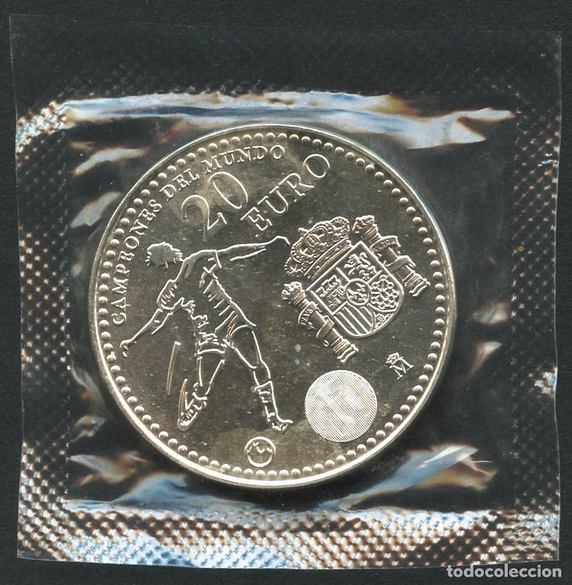 Monedas Juan Carlos I: ESPA&Ntilde;A, MONEDA DE PLATA, CAMPEONES DEL MUNDO, VALOR: 20 EURO, 2010