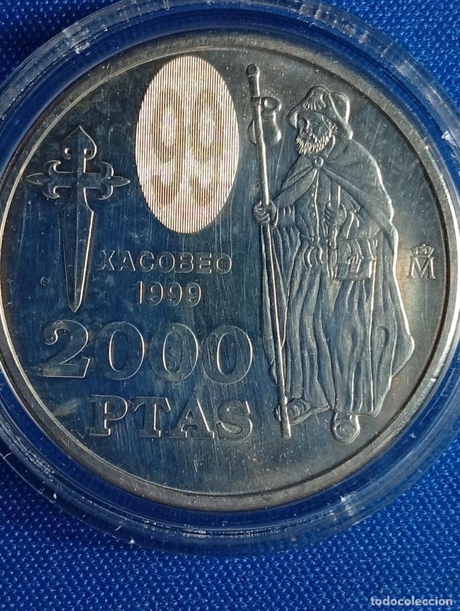 Monedas Juan Carlos I: Moneda de plata 2000 ptas a&ntilde;o: 1999