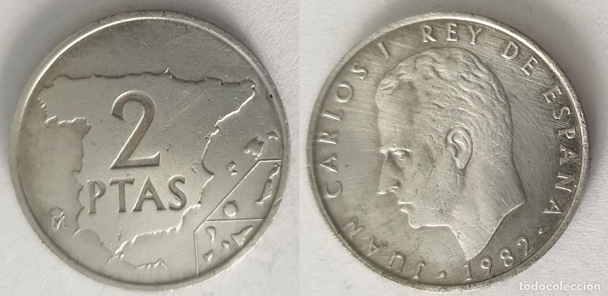 Monedas Juan Carlos I: Espa&ntilde;a &ndash; 2 Pesetas 1982 &ndash; Rey Juan Carlos I &ndash; KM#822
