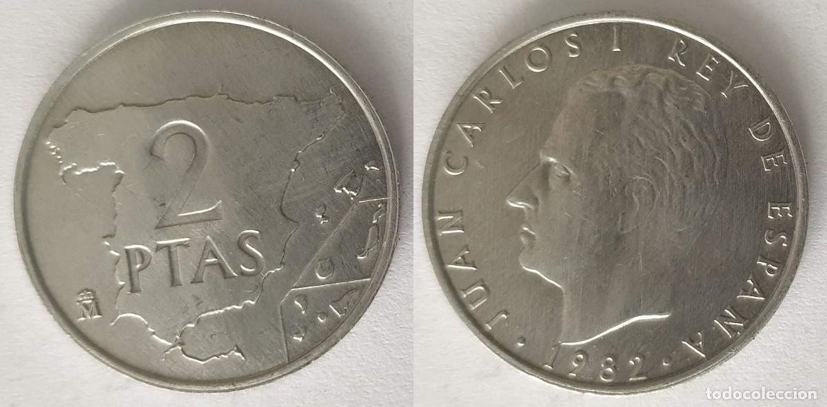 Monedas Juan Carlos I: Espa&ntilde;a &ndash; 2 Pesetas 1982 &ndash; Rey Juan Carlos I &ndash; KM#822