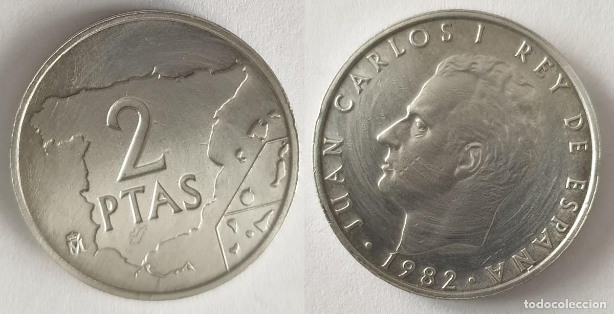 Monedas Juan Carlos I: Espa&ntilde;a &ndash; 2 Pesetas 1982 &ndash; Rey Juan Carlos I &ndash; KM#822