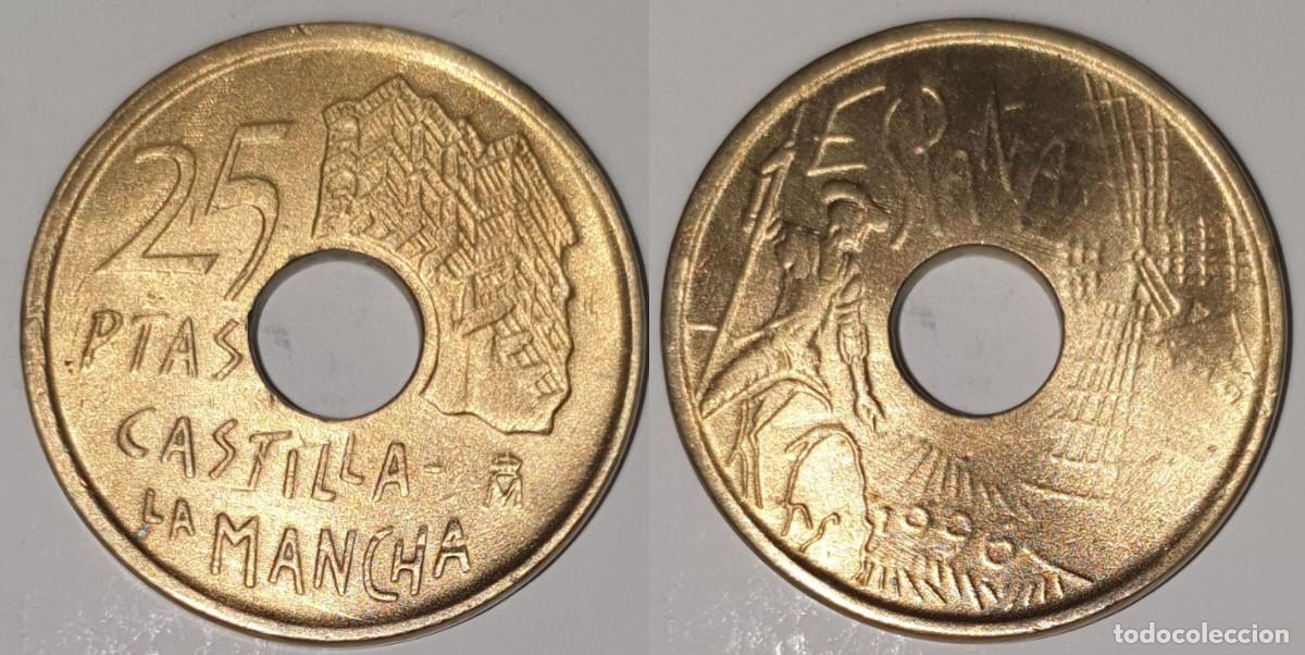 Monedas Juan Carlos I: Espa&ntilde;a 25 Pesetas 1996 Castilla-La Mancha &ndash; KM#962