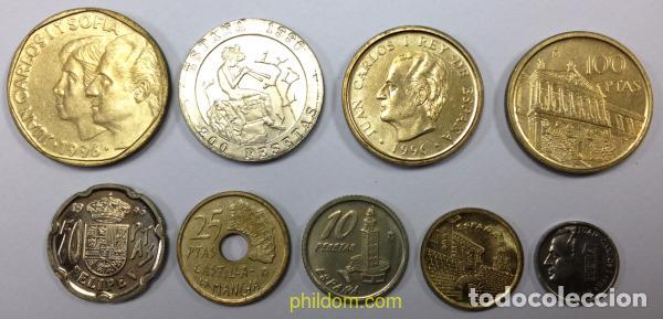 Monedas Juan Carlos I: 1295 ESPA&Ntilde;A 1996 TIRA ESPA&Ntilde;A 1996 - 500,200,100X2,50,25,10,5,1 PESETA