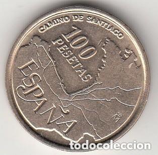 Monedas Juan Carlos I: 100 - PESETAS DE 1993 - SIN CIRCULAR - FLECHAS HACIA EL MAPA
