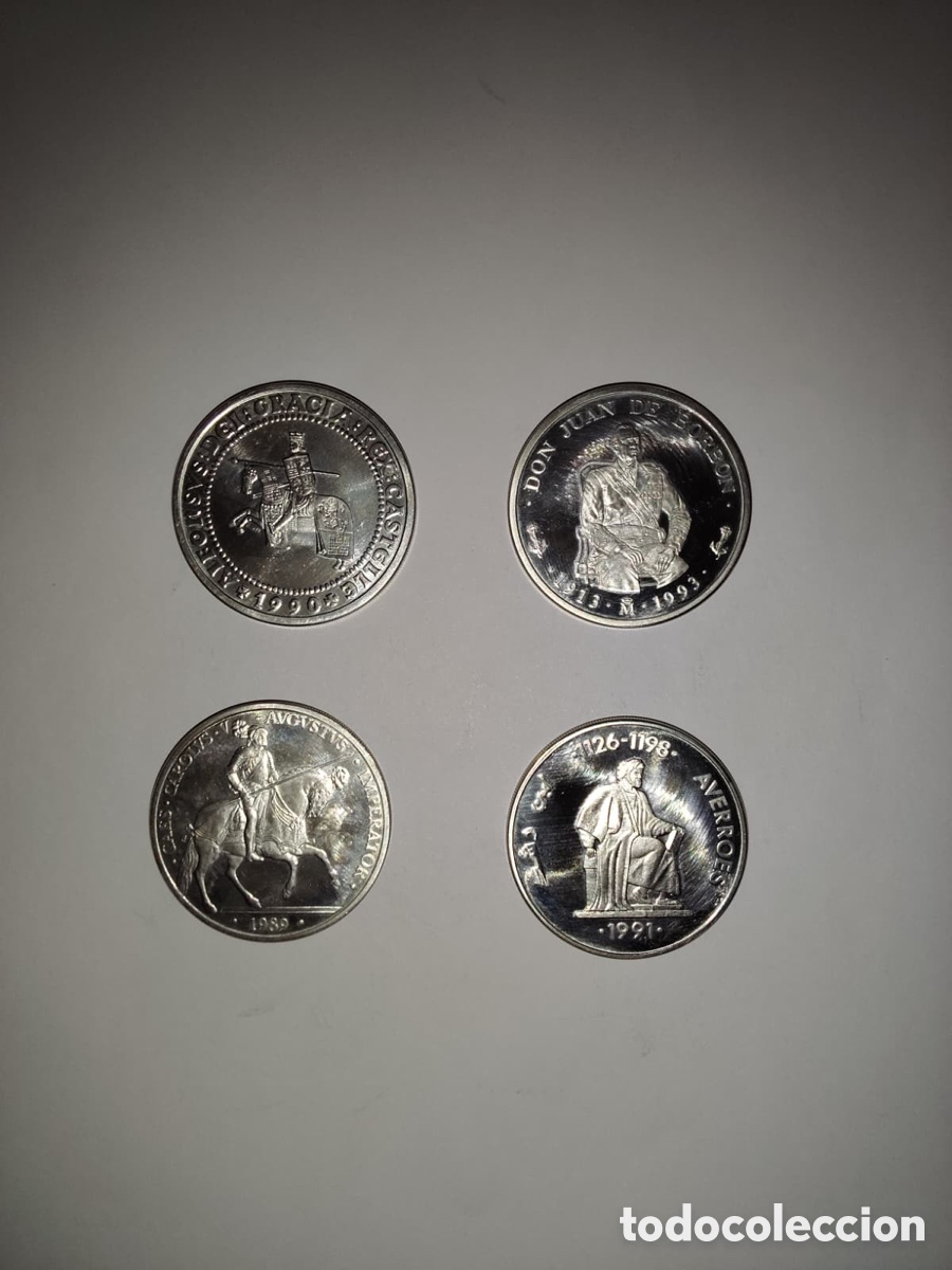 Monedas Juan Carlos I: Lote 5 ECU ESPA&Ntilde;A PLATA