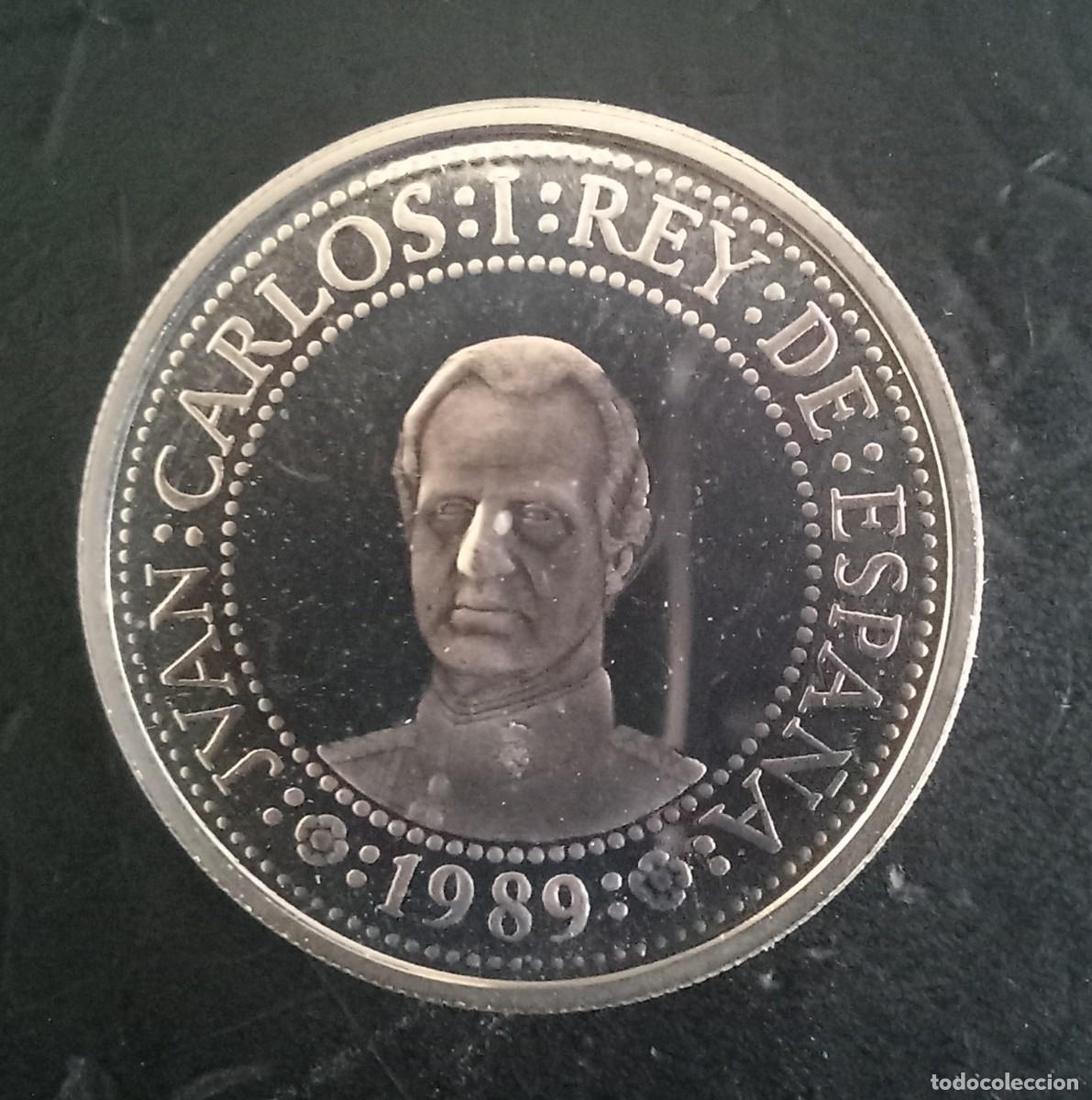 Monedas Juan Carlos I: Moneda plata 500 pesetas V Centenario Descubrimiento de America 1989