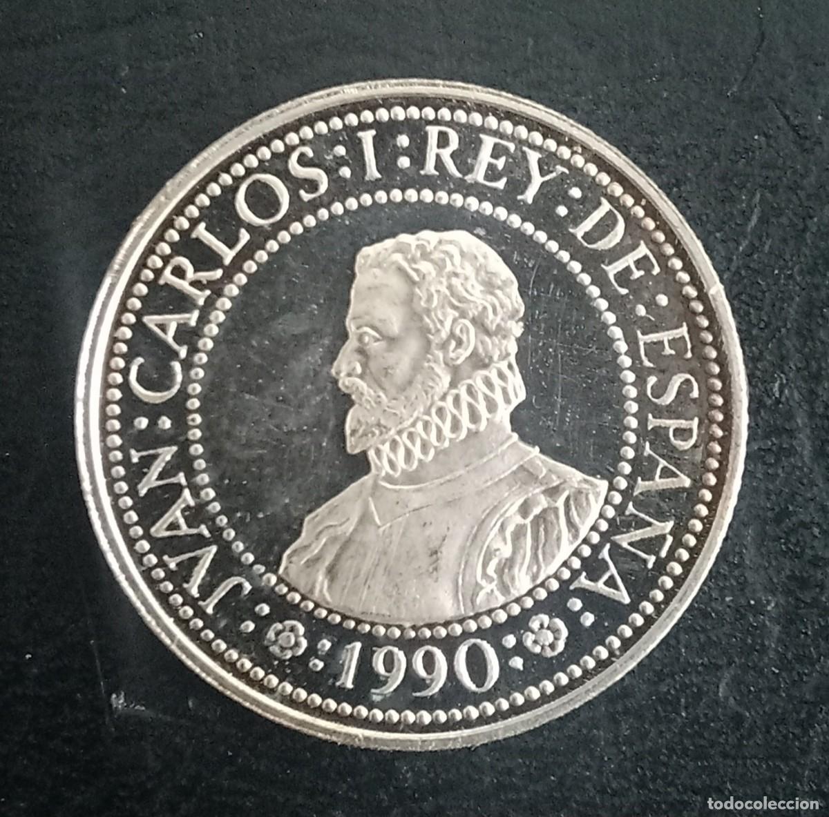 Monedas Juan Carlos I: Moneda plata 200 pesetas V Centenario Descubrimiento de America 1989