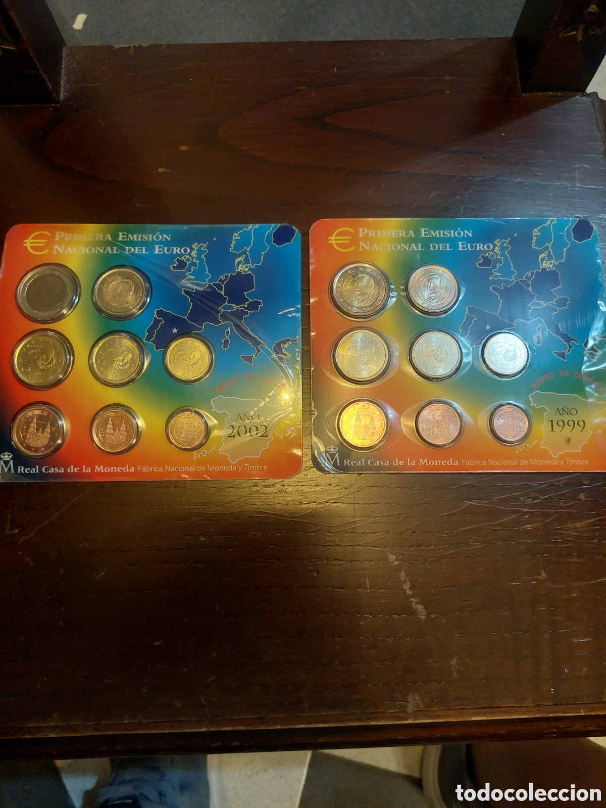 Monete Juan Carlos I: ESPA&Ntilde;A EUROS 1999 2000 FNMT CARTERAS ORIGINAL
