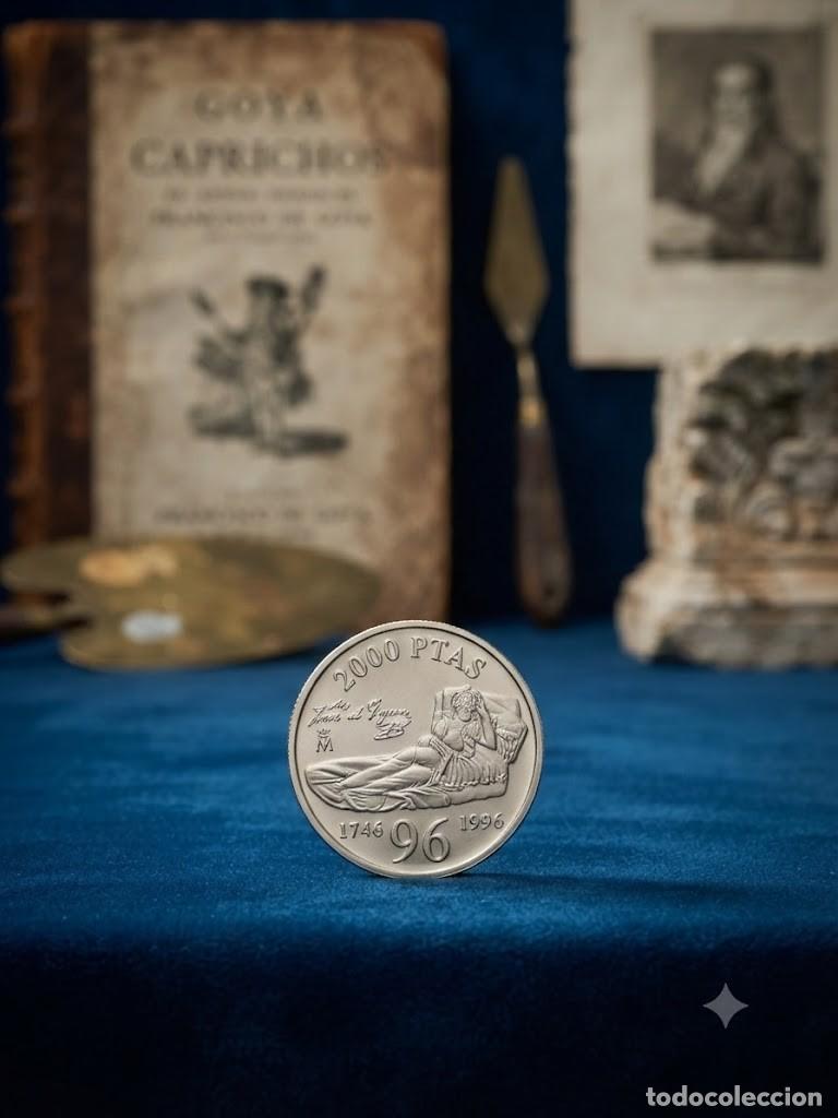 Monedas Juan Carlos I: Moneda plata 2000 pts La Maja de Goya a&ntilde;o 1996