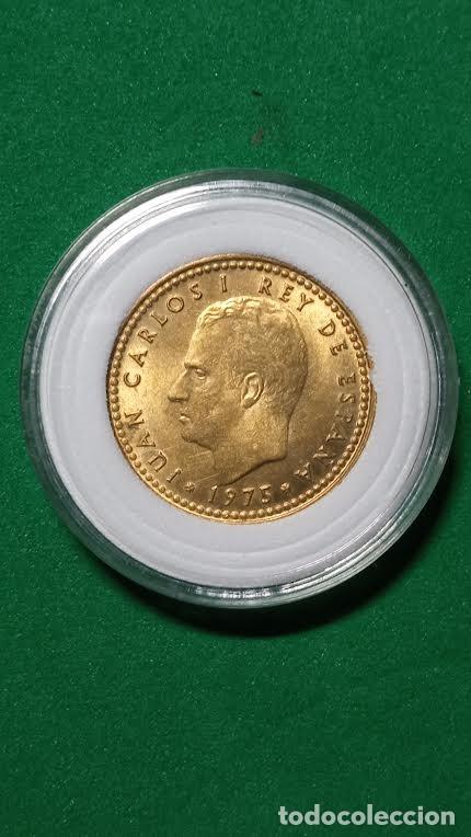Monedas Juan Carlos I: Moneda 1 Pta. con error Chileno, Moneda 1 Peseta 1975 estrella 78 ( S C )