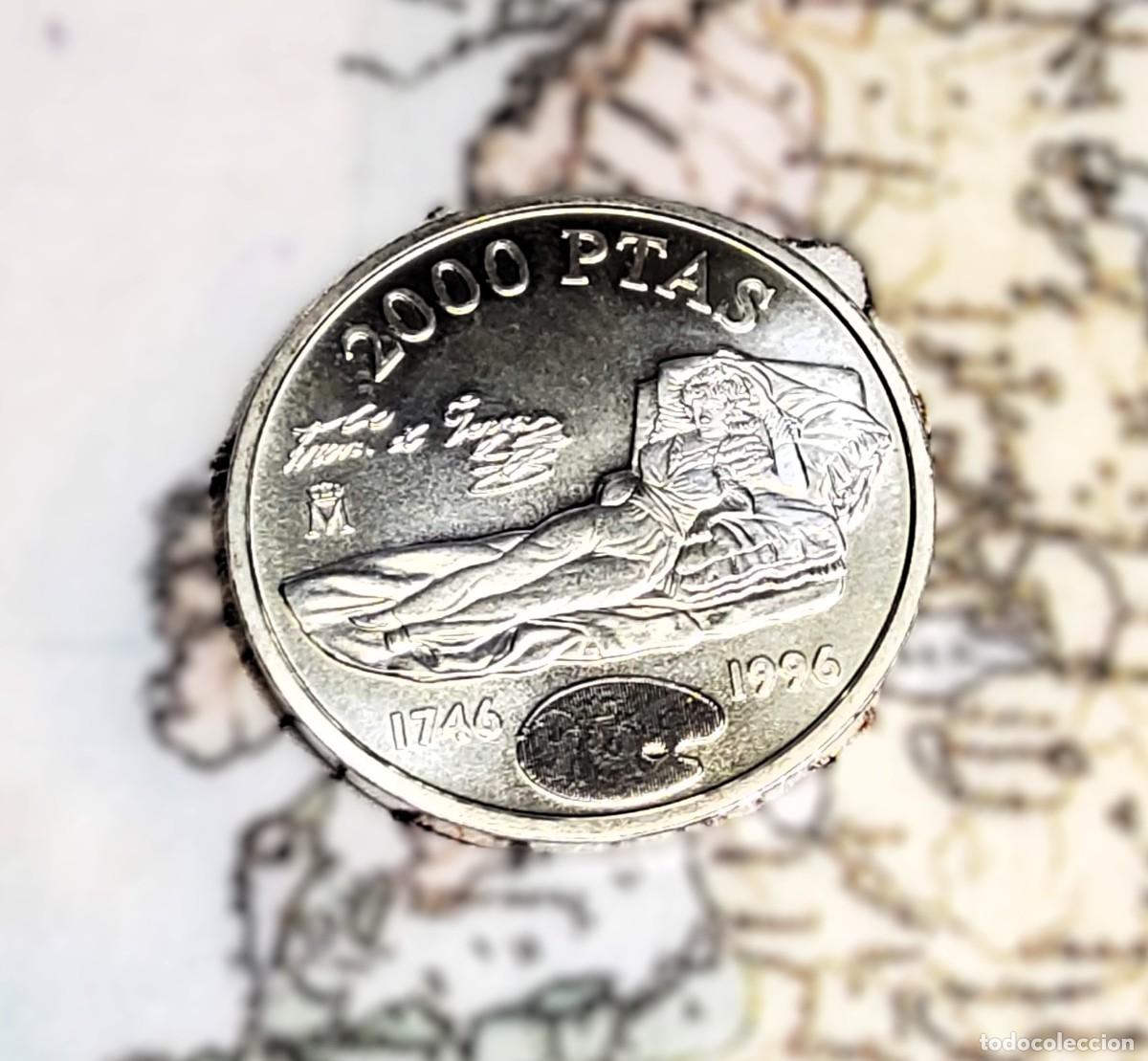 Monedas Juan Carlos I: 2000 PESETAS DE PLATA DE ESPA&Ntilde;A DEL A&Ntilde;O 1996. SIN CIRCULAR