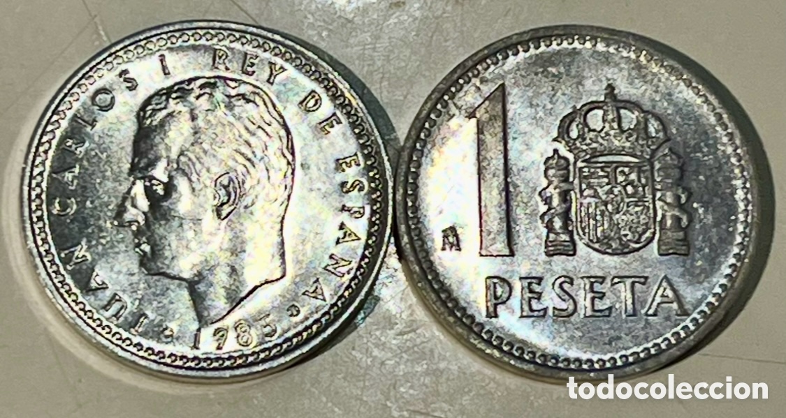 Monedas Juan Carlos I: Moneda. Espa&ntilde;a. Juan Carlos I. 1 Peseta. 1985.