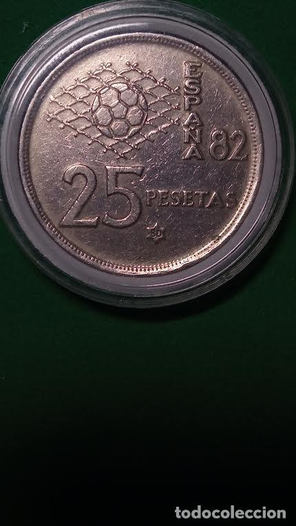 Monedas Juan Carlos I: Moneda 25 Ptas 1.980 *80 canto liso