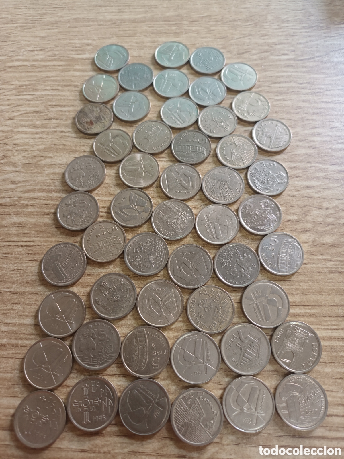 Monedas Juan Carlos I: GRAN LOTE DE MONEDAS CONMEMORATIVAS DE 5 PESETAS DEL REY DISTINTAS FECHAS