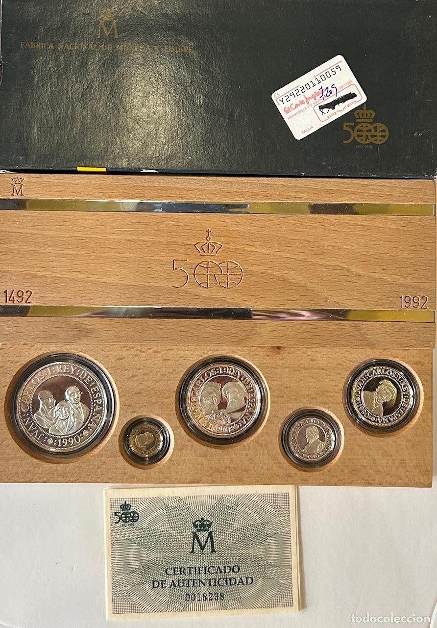 Monedas Juan Carlos I: CREXP734 ESTUCHE ESPA&Ntilde;A 1 SERIE V CENTENARIO 5 MONEDAS PLATA 0,925