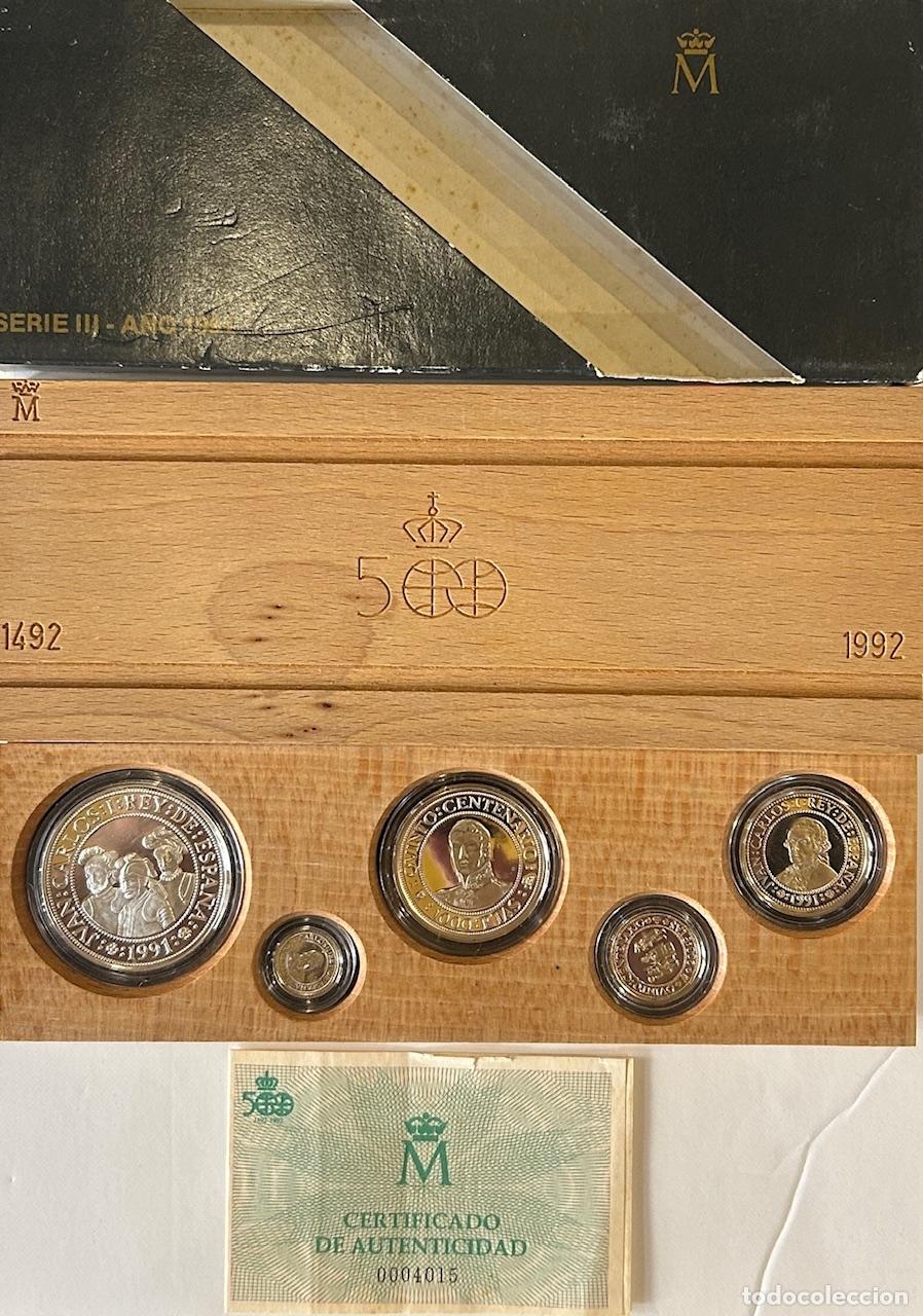 Monedas Juan Carlos I: CREXP735 ESTUCHE ESPA&Ntilde;A 2 SERIE V CENTENARIO 5 MONEDAS PLATA 0,925