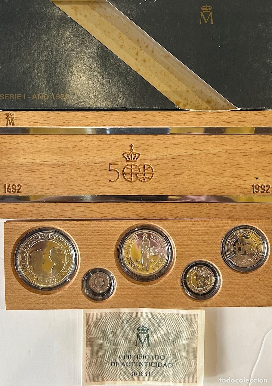Monedas Juan Carlos I: CREXP736 ESTUCHE ESPA&Ntilde;A 3 SERIE V CENTENARIO 5 MONEDAS PLATA 0,925