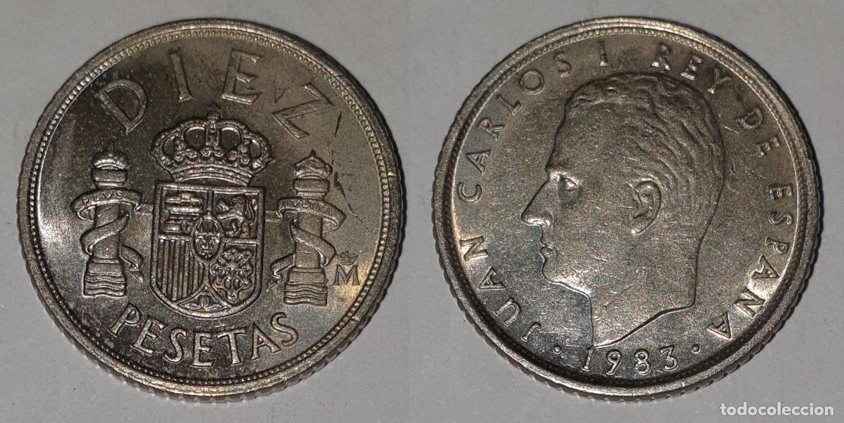 Moedas Juan Carlos I: Espa&ntilde;a 10 Pesetas 1983 &ndash; Juan Carlos I &ndash; KM#827