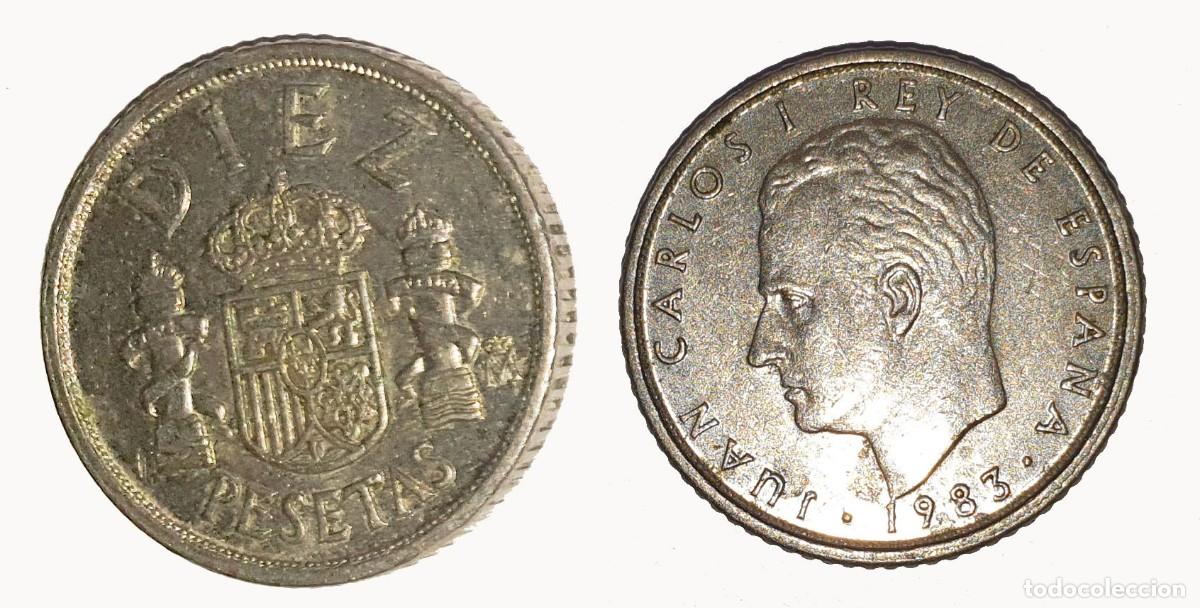 Monedas Juan Carlos I: Espa&ntilde;a 10 Pesetas 1983 &ndash; Juan Carlos I &ndash; KM#827