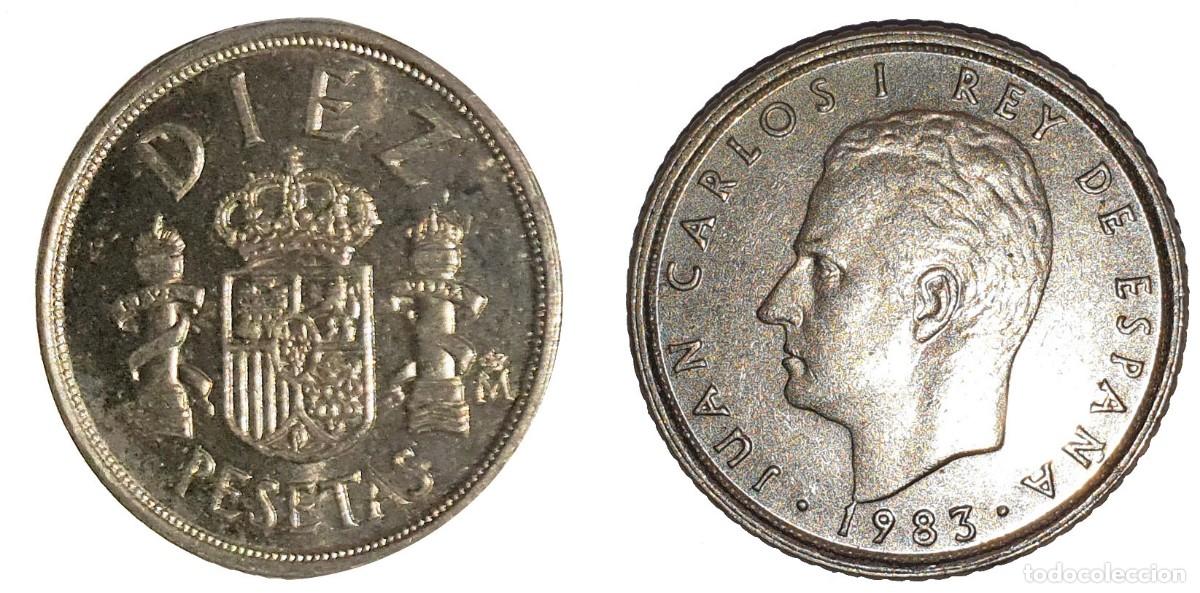 Monedas Juan Carlos I: Espa&ntilde;a 10 Pesetas 1983 &ndash; Juan Carlos I &ndash; KM#827