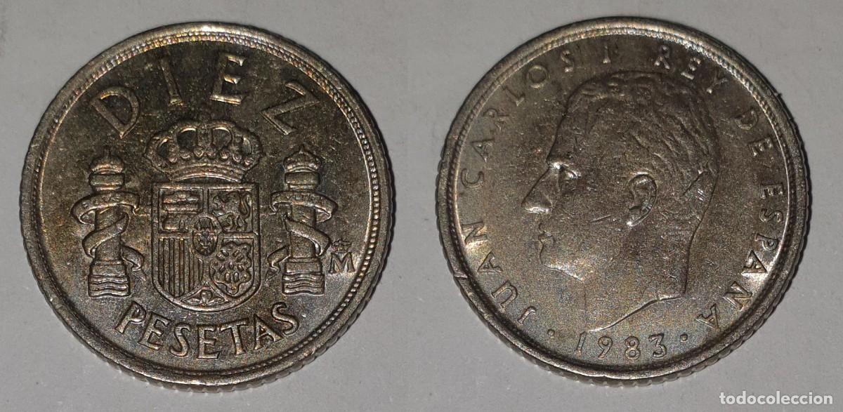 Monedas Juan Carlos I: Espa&ntilde;a 10 Pesetas 1983 &ndash; Juan Carlos I &ndash; KM#827