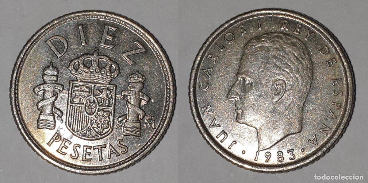Monedas Juan Carlos I: Espa&ntilde;a 10 Pesetas 1983 &ndash; Juan Carlos I &ndash; KM#827