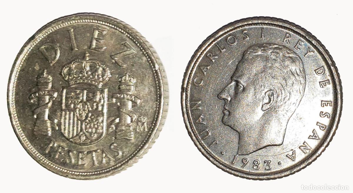 Monedas Juan Carlos I: Espa&ntilde;a 10 Pesetas 1983 &ndash; Juan Carlos I &ndash; KM#827