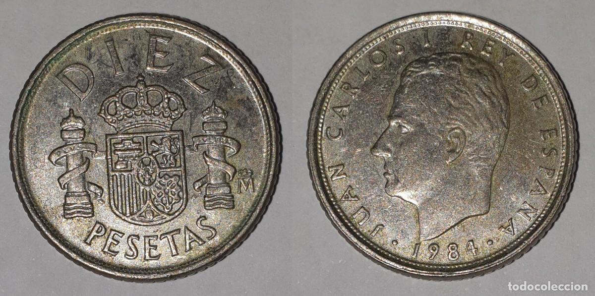 Monedas Juan Carlos I: Espa&ntilde;a 10 Pesetas 1984 &ndash; Juan Carlos I &ndash; KM#827