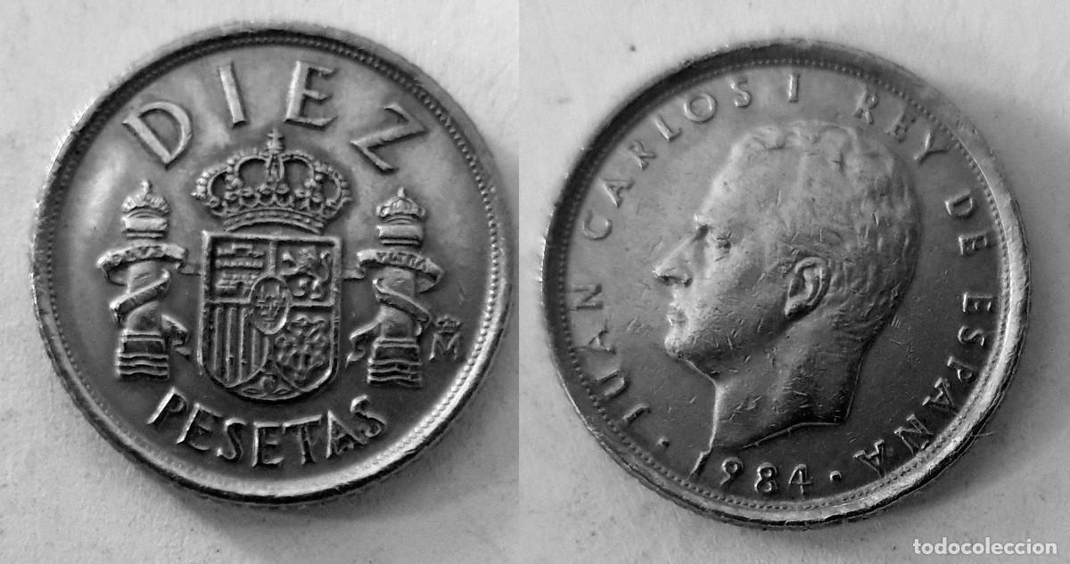 Monedas Juan Carlos I: Espa&ntilde;a 10 Pesetas 1984 &ndash; Juan Carlos I &ndash; KM#827
