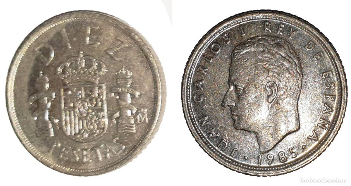 Monedas Juan Carlos I: Espa&ntilde;a 10 Pesetas 1985 &ndash; Juan Carlos I &ndash; KM#827