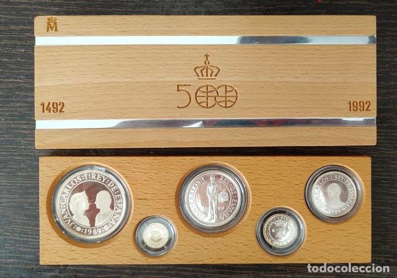 Monedas Juan Carlos I: ESTUCHE Monedas 500 Aniversario Descubrimiento