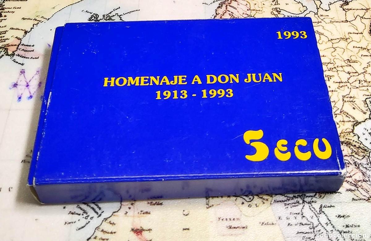 Monedas Juan Carlos I: 5 ECU DE ESPA&Ntilde;A DEL A&Ntilde;O 1993.JUAN DE BORB&Oacute;N FLOR DE CU&Ntilde;O.