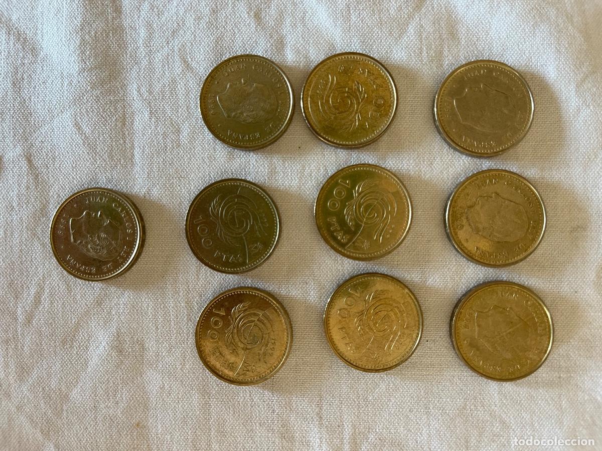 Monedas Juan Carlos I: 10 monedas de 100 pesetas de 1999 Juan Carlos I