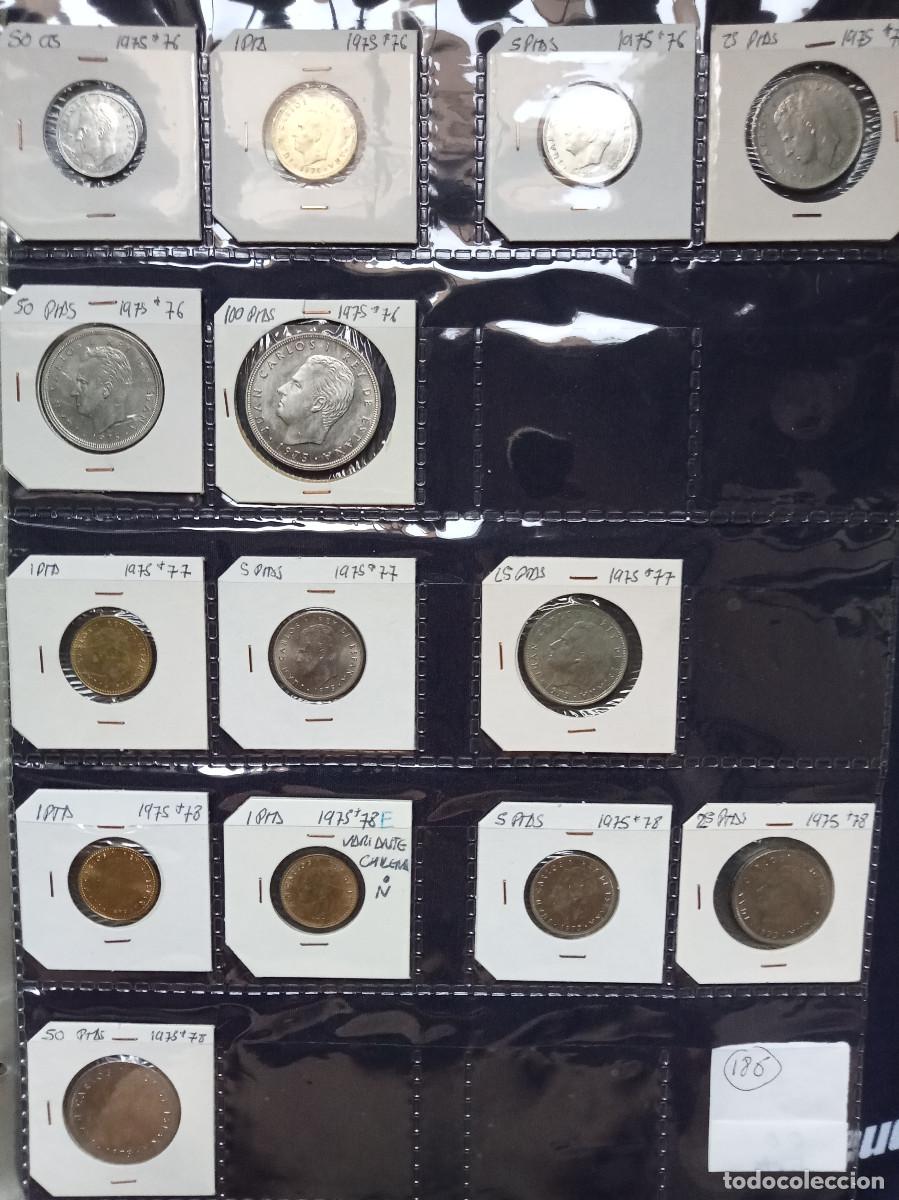 Monedas Juan Carlos I: JUAN CARLOS I &Aacute;LBUM COLECCI&Oacute;N DE 186 MONEDAS DESDE 1975 A 2001. MBC+/SC