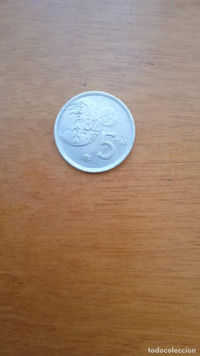 Monedas Juan Carlos I: Moneda de cinco pesetas. Rey Juan Carlos I. Espa&ntilde;a &acute;82.