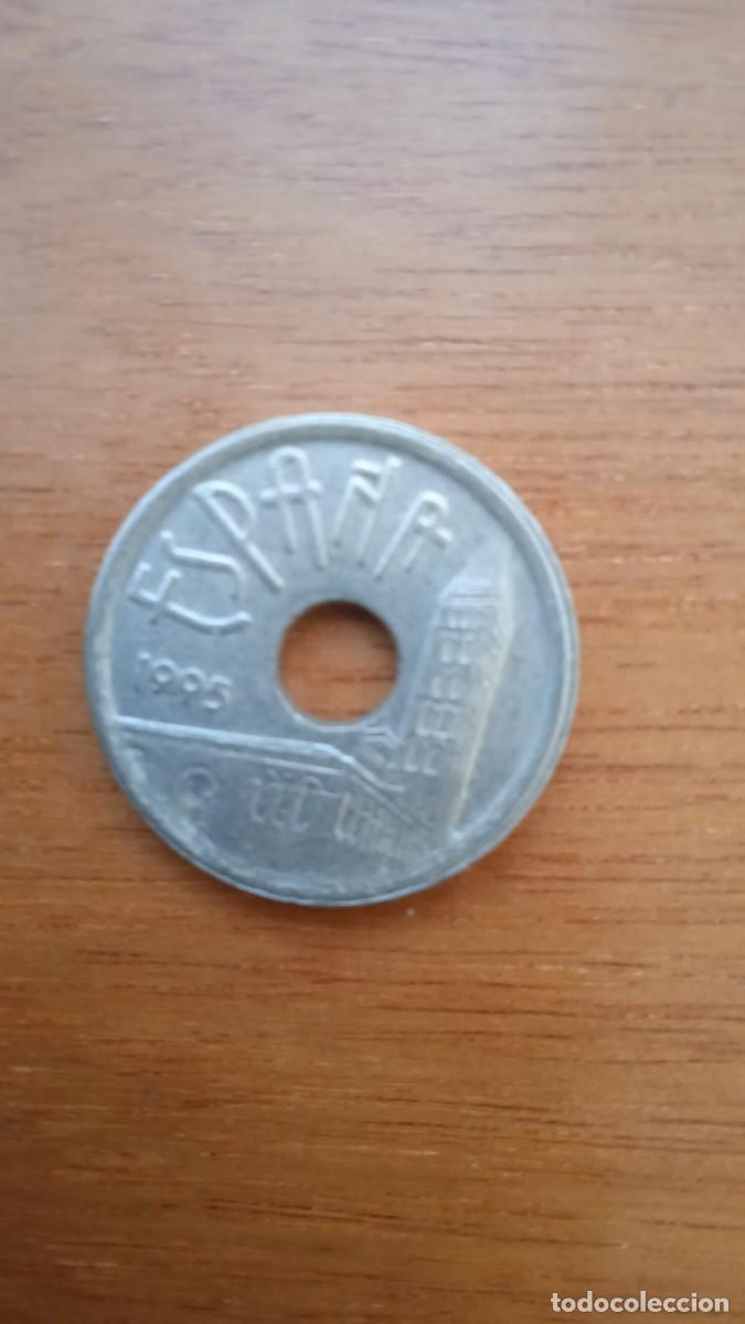 Monedas Juan Carlos I: Moneda de 25 pesetas. Rey Juan Carlos I. A&ntilde;o 1995. Conmemorativa de Castilla y Le&oacute;n.
