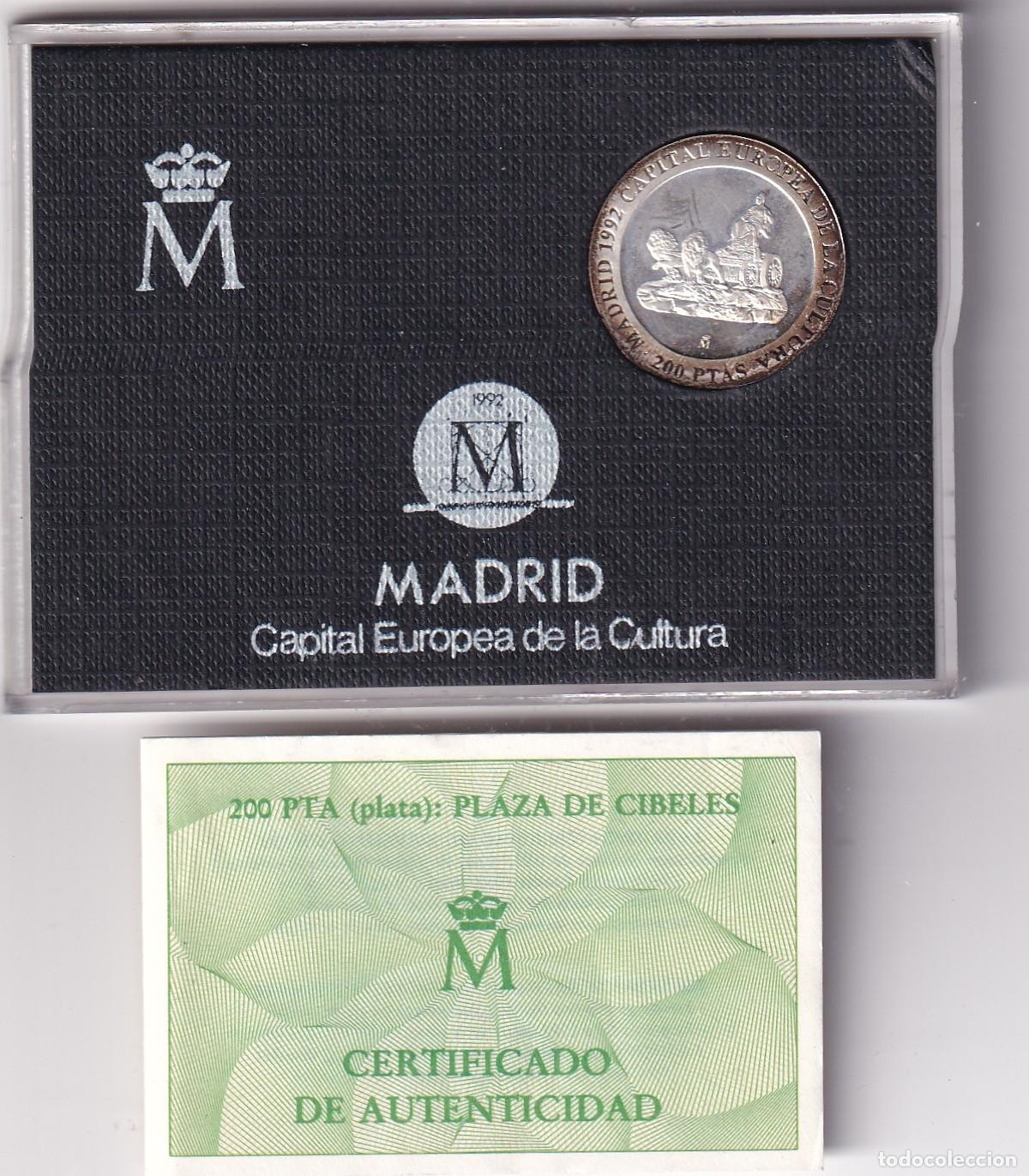 Monedas Juan Carlos I: CREXP739 MONEDA ESPA&Ntilde;A 200 PESETAS MADRID CAPITAL EUROPEA