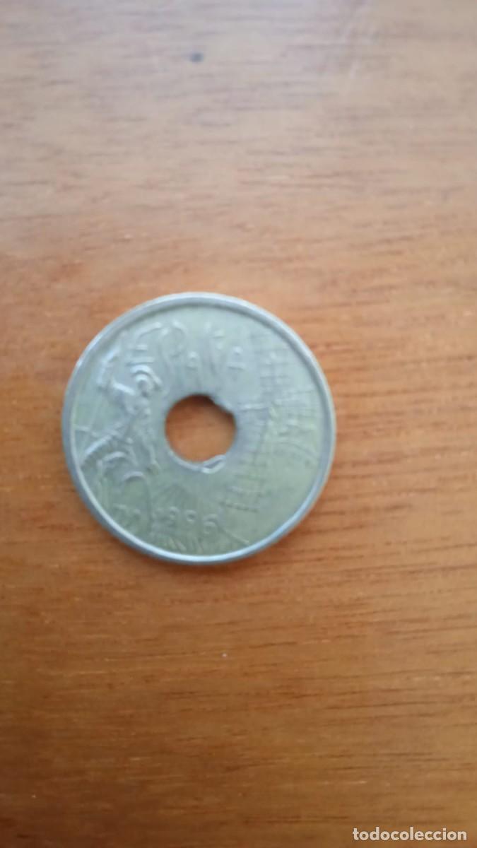 Monedas Juan Carlos I: Moneda de 25 pesetas. Rey Juan Carlos I. A&ntilde;o 1996. Conmemorativa de Castilla la Mancha.