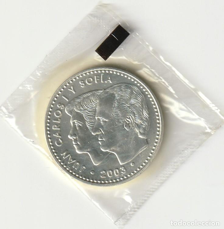 Monedas Juan Carlos I: MONEDA 12 EUROS PLATA JUAN CARLOS I Y SOFIA BANCO ESPA&Ntilde;A XXV ANIVERSARIO CONSTITUCI&Oacute;N A&Ntilde;O 2003