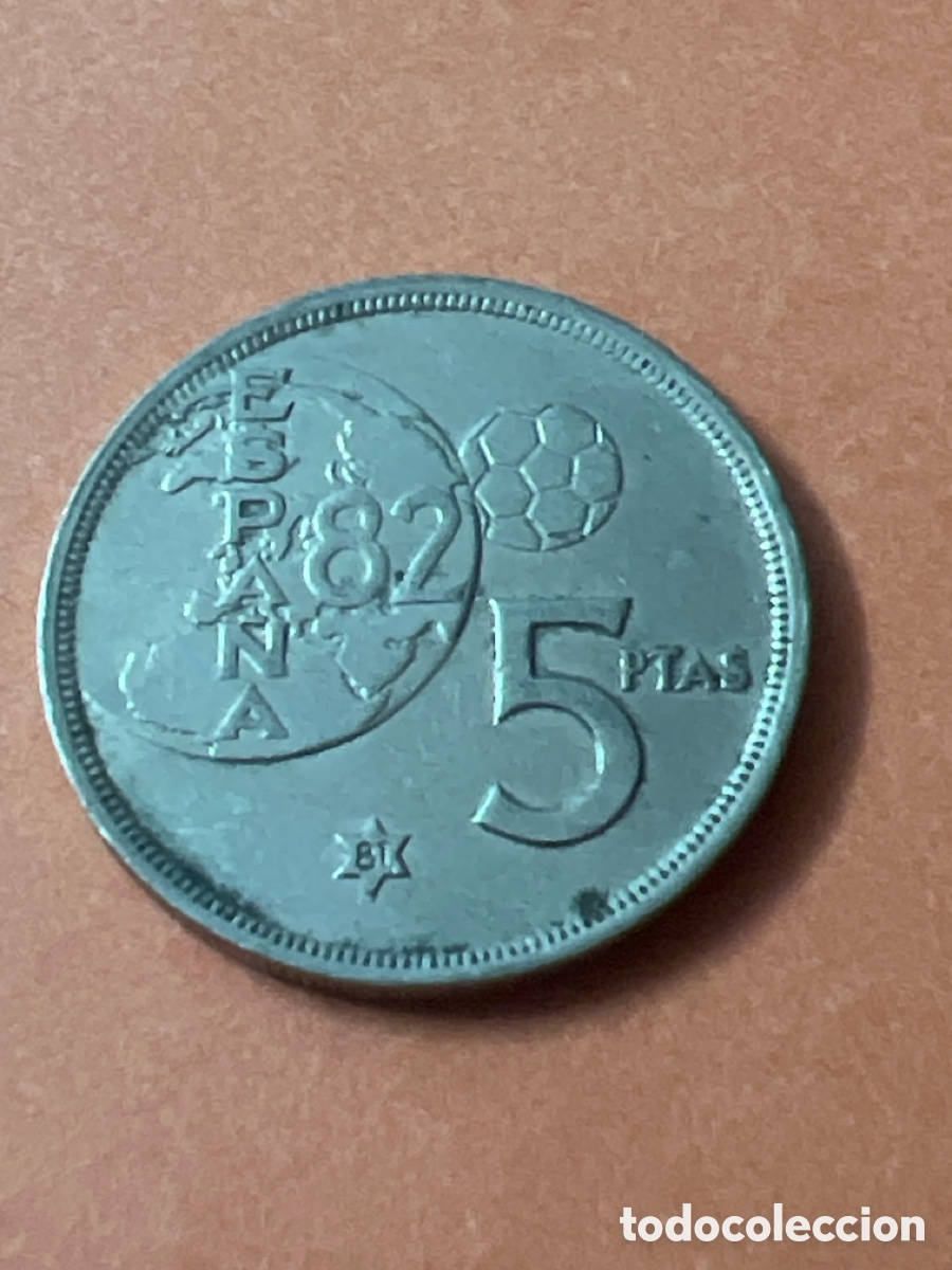 Monedas Juan Carlos I: C1. Moneda de 5 pesetas del a&ntilde;o 1980*81