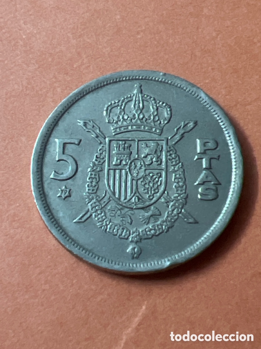 Monedas Juan Carlos I: C8. 5 PESETAS 1975-79 - JUAN CARLOS I - ESPA&Ntilde;A -