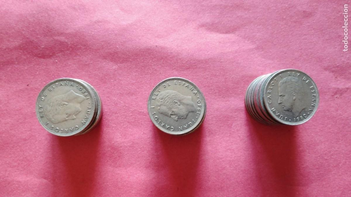 Monedas Juan Carlos I: JUAN CARLOS I.-MONEDAS.-MUNDIAL DE FUTBOL 82.-25 PESETAS.-LOTE DE 30 MONEDAS.-A&Ntilde;OS 1980.