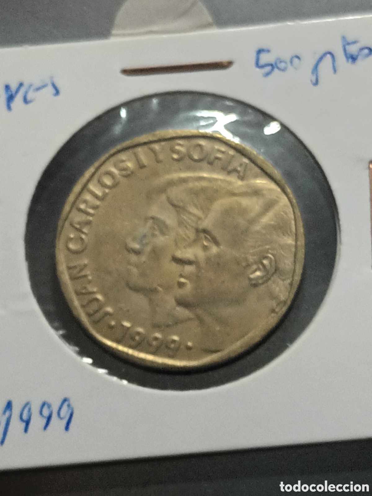 Monedas Juan Carlos I: MONEDA DE 500 PESETAS DEL REY A&Ntilde;O 1999