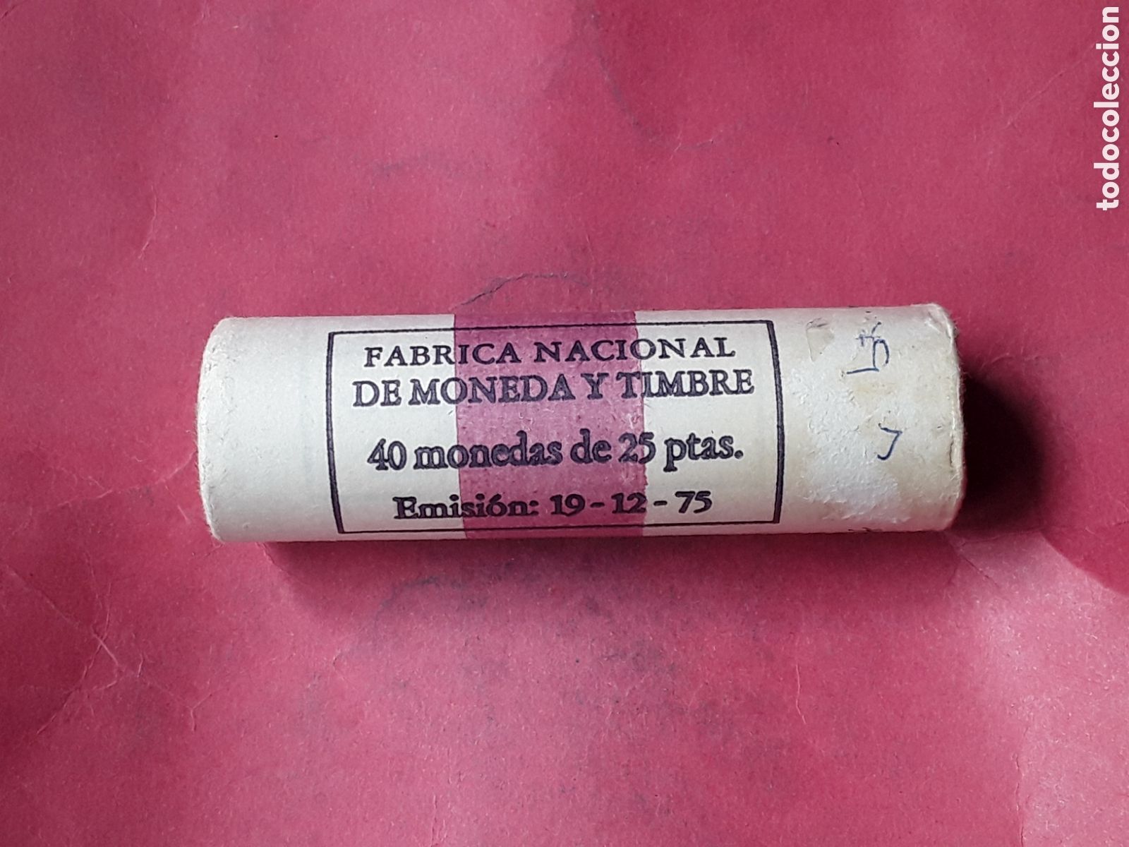 Monedas Juan Carlos I: CARTUCHO FNMT DE 40 MONEDAS DE 25 PESETAS 1975 *79. JUAN CARLOS I.SIN CIRCULAR