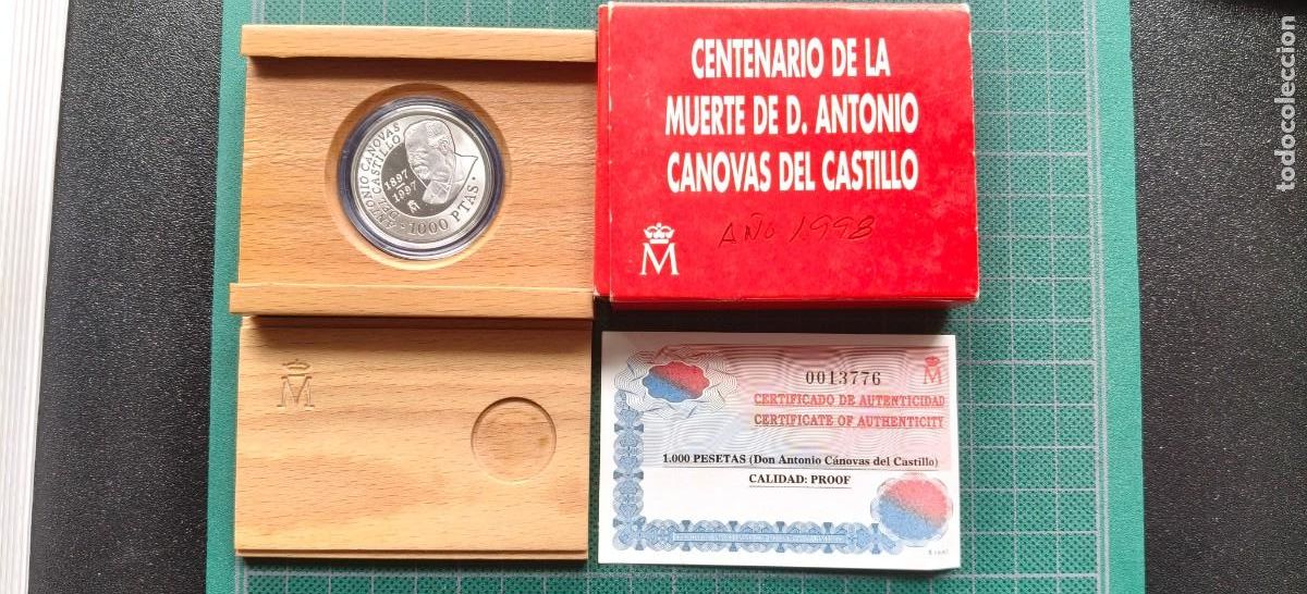 Monedas Juan Carlos I: MONEDA PLATA 1000 PESETAS 1997. CANOVAS DEL CASTILLO.