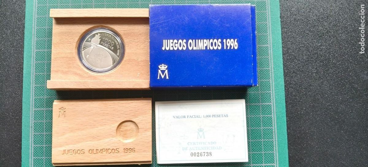 Monedas Juan Carlos I: MONEDA PLATA 1000 PESETAS 1995. JUEGOS OLIMPICOS ATLANTA 1996