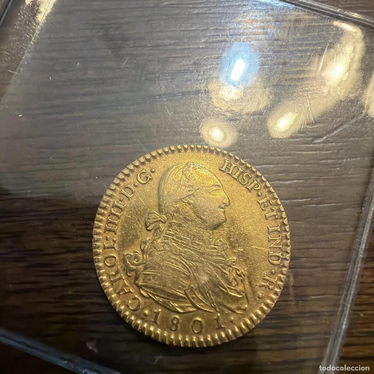 Monedas Juan Carlos I: Espa&ntilde;a 1801 2 Escudos de Oro &ndash; Carlos IV