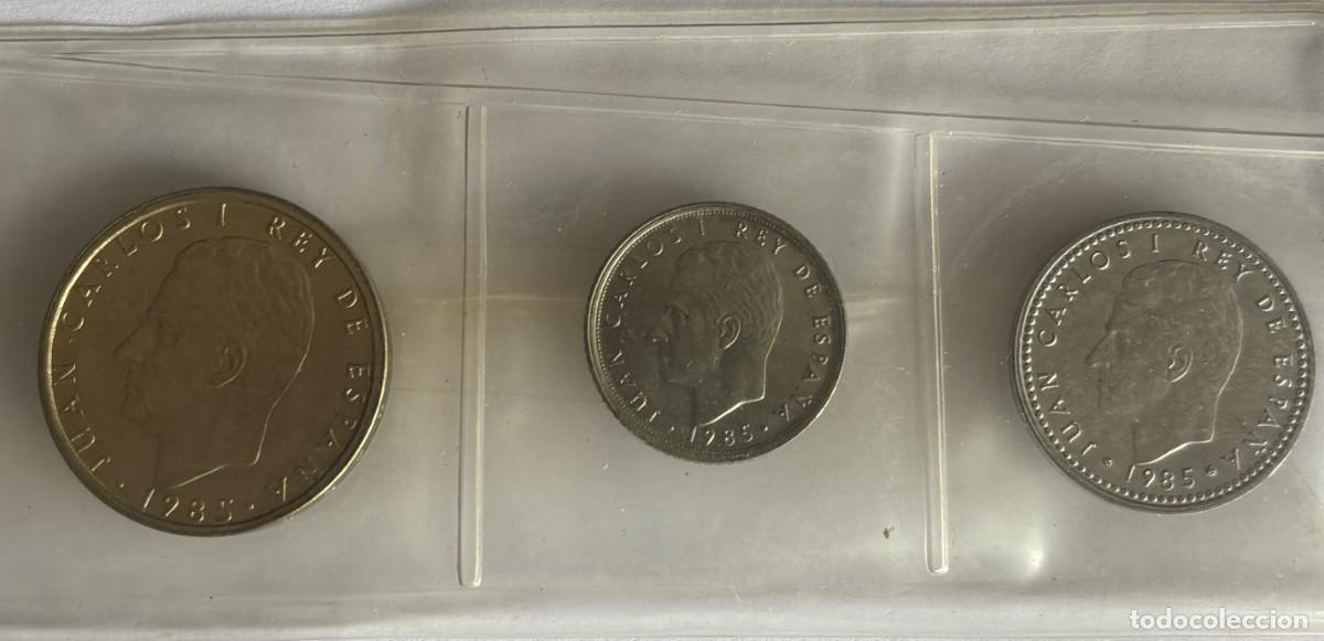 Monedas Juan Carlos I: LAS TRES MONEDAS DE JUAN CARLOS I DE 1985 SIN CIRCULAR