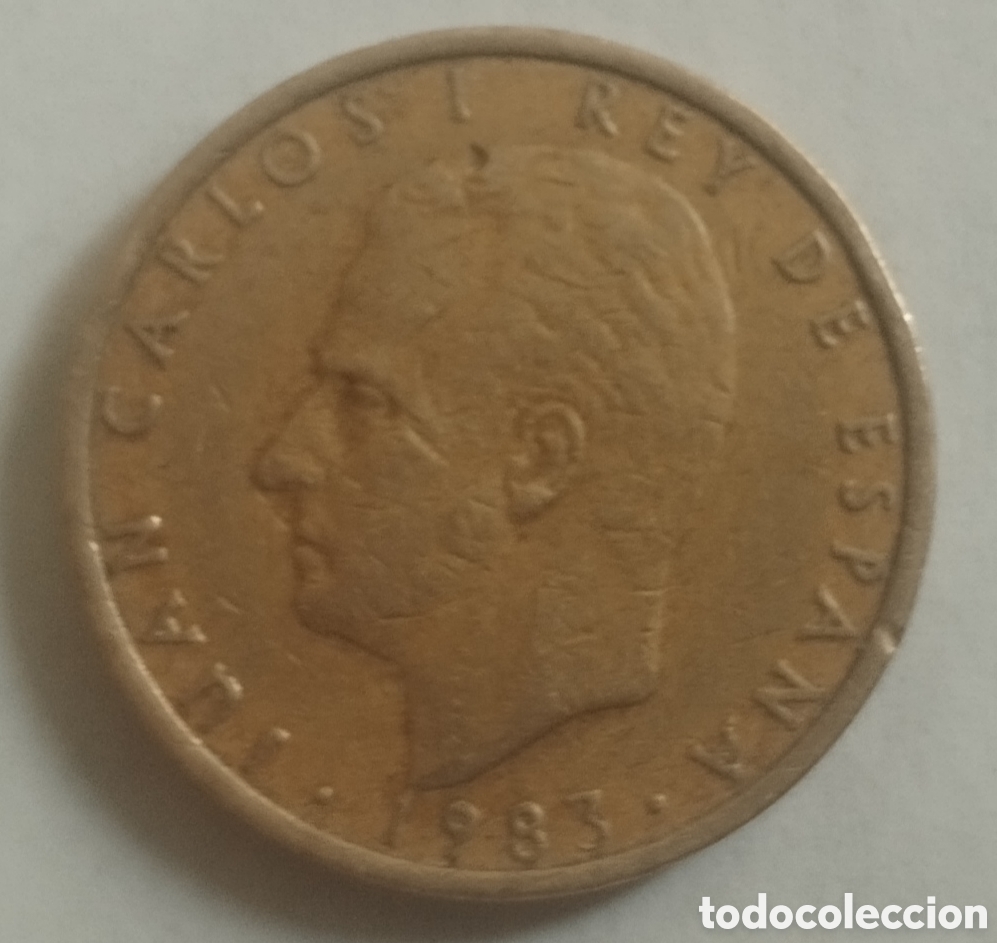 Monedas Juan Carlos I: MONEDA DE 100 PESETAS JUAN CARLOS I 1983 FLOR DE LIS REVERSO (FOTO)